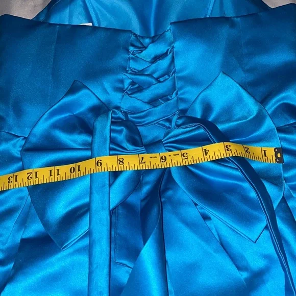 Blue never used dress size 10 with corset to adjust - Picture 12 of 13